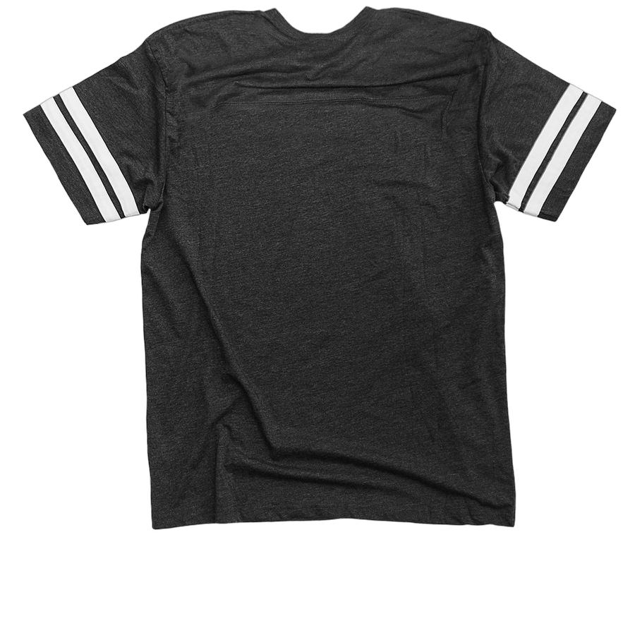 Vintage Smoke / White Football Jersey Tee - Back
